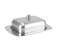 Stainless Steel butterTray - Rectangular butterDish With Lid Container butterKeeper For Bread Pastries Kitchen Dining With Easy Cleaning | Reliable butterDish For Home Restaurant Daily Use Food St