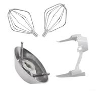 Stainless Steel Cake Paddle Set Metal Whip Drive(A) | Stainless construction, metal whip drive, design, heat resistant, long lasting use
