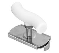 Stainless Steel Can Opener | Manual Bottle & Jar Opener for Kitchen | Ergonomic Handle, Oxidation - Defying Design | Opens 25-95mm Caps (White)