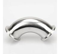 Stainless Steel Cast Pipe Fitting, 1PCS 3/4" 1”2” 19mm-63mm Pipe OD Tri Clamp Ferrule OD 90 Degree Elbow, Stainless Steel 304 Pipe Fitting(63mm x ferrule 77.5)
