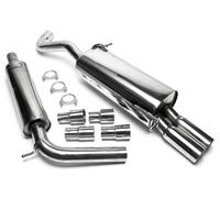 Stainless steel catback exhaust scarico per Fabia I, + station + Polo 9N