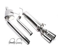 TA Technix Acciaio Inox Sistema Scarico 2X76MM Per Opel Omega B 4-ZYL. Caravan