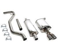 Stainless steel catback scarico per Saab 9-3 1.8T+2.0T incl. BioPower turbo