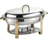 Stainless Steel Chafing Dish Buffet Set, 5.5L Full Size Oval Buffet rs with Food Pan, Fuel Holders & Lid, Food Warmers for Party