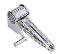 Stainless Steel Cheese Grater | Manual Twisting Grater for Cheese/Nuts/Vegetables | Handheld Kitchen Tool with Ergonomic Handle, Easy Maintenance