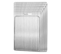 Stainless Steel Chopping Board Double Sided Metal Chopping Board Chopping Block Pastry Board Cutting Chopping Boards Kitchen Puro Per Carne, Frutta E Verdura(36x25CM)