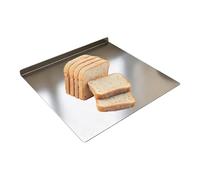 Stainless Steel Chopping Board - Large Kitchen Cutting Surfaces with Lip Edge, Non Slip Prep Board | Hygienic Metal Countertop Boards for Raw Cooked Food Bread Sushi Butcher Home Camping