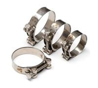 Stainless Steel Circular Reinforced Hose Mlamp, Heavy Duty Air Water Fuel Pipe Fastener with Strengthened Band Leak Proof Seal (68-73mm)