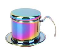 Stainless Steel Coffee Dripper | Reusable Strainer for Pour Over Brewing | Portable Drip Maker for Home/Office/Travel | Polished Spout & Handle