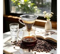 Stainless Steel Coffee Filter - Reusable Pour Over Espresso Dripper