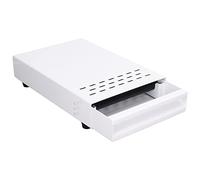 Stainless Steel Coffee Knock Box Drawer | 0.06" Thick Oxidation - Proof for Easy Disposal | Coffee Grounds Box for Home/Office/Cafe | Grip Feet & Rubber Bar (Bianca)