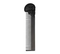 Stainless Steel Comb - Retro Zinc Alloy Beard Hair Styling Skull Design