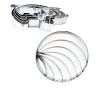 Stainless Steel Cookie Cutters, Cookie Cutters for Baking, Swine Conch Baking Stamp, Two-Sided Cookie Cutter, Baking Molds for Cookies and Fondant, Multi-Purpose Cookie Cutters for Cake or Cookies