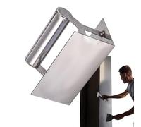 Stainless Steel Corner Trowel - Ergonomic Drywall Finishing Tool, Multi Purpose Concrete & Wall Repair Corners Applicator For Smooth Installation & Painting | Suitable For Renovation Projects, 15x7.8c