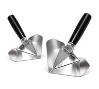 Stainless Steel Corner Trowel for Drywall Inside and Outside Corners (2 pcs)