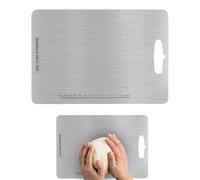 Stainless Steel Cutting Board - Food-Grade, Clear Scale, Non-Stick | Chopping Board For Kitchen Gadgets | Meat Vegetables Frutta