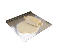 Stainless Steel Cutting Board - lightweight functional Lip Large Non Slip, compact, Chopping Tool Countertop, Raw Cooked Bread Pastry Sushi | Multipurpose Outdoor Indoor Utility modern