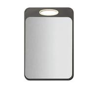 Stainless Steel Cutting Board - Stainless Steel, Reversible Board Anti-Slip | Double-Sided Juice Groove Heavy Duty Prep, Kitchen Chopping Boards For Home Countertop, BBQ, Camping, Charcuterie