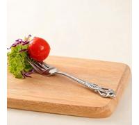 Stainless Steel Dessert Fork Silver Elegant Design(Dinner Fork) | Rust- per proof material, elegant silver finish, per ideal for desserts, soups, and tea time serving
