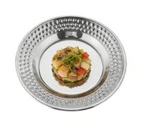 Stainless Steel Dinner Plates, Mirror Pollish Serving Dining Plate Set