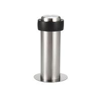 Stainless Steel Door Stopper Cylindrical Floor Mount Adhesive 100mm Height 2Pcs