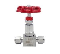 Stainless Steel Double Ferrule Needle Valve 6mm 8mm 10mm 12mm 14mm Instrument Air Source Pipe Globe Valve(8MM)