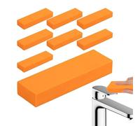 Stainless Steel Eraser, 8pk Metal Stain Remover and Tool for Silver Aluminum & Chrome, Heavy Duty Rubber Scrubber for Stove Oven Grill, Reusable Scratch Repair Kit for Sinks and Home Cookware