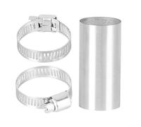 Stainless Steel Exhaust Tube Connector - Band Clamp Joint Set, Easy Installation Matched Connecting Supplies | For Home Restaurant Shop Industrial Use, Exhaust Joint Clamp, Pipe Connector, Metal Tube
