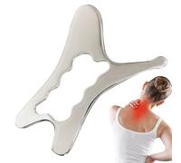 Stainless Steel Fascia, Fascia Scraping Board, Back Massager Tool, Shaving Massage Board, Face Muscle Scraper, Body Massage Plate, Neck Massage Tool, Stainless Steel Scraper for Arms, Neck