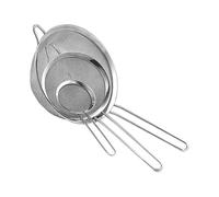 Stainless Steel Fine Wire Mesh Kitchen Sieve Set for Baking and Food Straining Gift for Him/Her