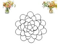 Stainless Steel Floral Grid Organizer, 3pcs Flower Arrangement Holder, Flower Frog Tool, Floral Arrangement Supplies for Vase Stems Bouquets (Black,4in)