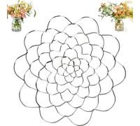 Stainless Steel Floral Grid Organizer, 3pcs Flower Arrangement Holder, Flower Frog Tool, Floral Arrangement Supplies for Vase Stems Bouquets (Silver,8in)