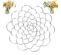 Stainless Steel Floral Grid Organizer, 3pcs Flower Arrangement Holder, Flower Frog Tool, Floral Arrangement Supplies for Vase Stems Bouquets (Silver,7in)