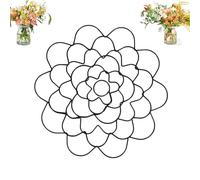 Stainless Steel Floral Grid Organizer, 3pcs Flower Arrangement Holder, Flower Frog Tool, Floral Arrangement Supplies for Vase Stems Bouquets (Black,5in)
