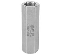 Stainless Steel Flow Check Valve | BSPP Female Thread One Way Valve for Water/Gas/Oil Pipes | Hex Design for Easy Installation | 1/8, 1/4, 3/8, 1/2 Inch Options (1/8")
