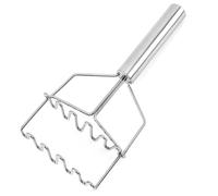 Stainless Steel Food Masher - Double Layer Kitchen Press Tool, Heavy Duty Crushing Design Structure, Smooth Mashing Performance Feature, Efficient Meal Prep Solution | Potato For Vegetable Bean Avocad