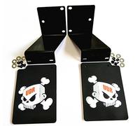 Stainless Steel Frame Rubber Rear Mud Flaps For UDR Unlimited Desert Racer Traxxasss 1/7 RC Upgrades