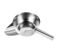 Stainless Steel French Fry Popcorn Scoop - Metal Popcorn Scoop | French Fry Bagger | Quick Fill Tool for Bags & Boxes, Multipurpose Scooper for Food, Fries, Snacks| Kitchen Scooper Shovel Bagger