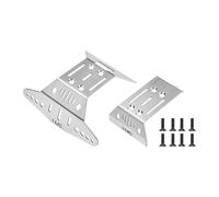 Stainless Steel Front And Rear Chassis Skid For Arrma 1:16 QUAKE GROM / GORGON GROM Brushed Monster Truck Upgrades