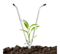 Stainless Steel Garden Planter Tool, Ergonomic Seeding Sower, Labor-Saving Handle, 86cm for Vegetables, Fruit Trees, and Bulb Planting Ergonomic Enhances User Comfort Serving