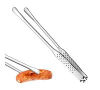 Stainless Steel Grill Tong, Food Cooking Tongs, 10.94x0.63 Inches Multipurpose Fried Steak Clamp, Beefsteak Turner Gripper for Camping, Outdoor Grilling, Kitchen, Motor Home and Restaurants Use