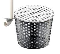 Stainless Steel Gutter Guard - 50MM Drain Pipe Filter Cap | 304 Stainless Steel Leaf Guard Prevention Protective Screen - Downpipe Ditch Protection | Home Shed Outdoor Use