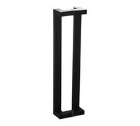 Stainless Steel Handle, Double Curved Pull, Square Tube Lever, Strong Anti-Rust Design, Easy Grip Support, For Door Closet Gate Indoor Outdoor Use, 23.62x5.51x2.76 Inches