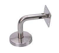 Stainless Steel Handrail Brackets, Flat Handrail Brackets Stair Hardware Railing Brackets Suitable for Home Decor and Shopping Centers (2)