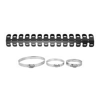 Stainless Steel Heat Exhaust Protector, Universal Heat Cover for Car Motorbike Lightweight Automotive Heat Material and Exhaust Heat Guard Accessory (B (black))