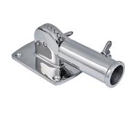 Stainless Steel Heavy Duty Flag Rod Holder 180° Adjustable Concrete for House Outside Outdoor