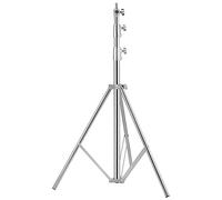 Stainless Steel Heavy Duty Photography Tripod Light Stand, 9.19 Feet/2.8m Studio Lighting Tripod for Speedlight, Strobe Light, Softbox, Umbrella