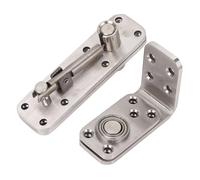 Stainless Steel Hidden Door Hinge for Cabinet Door Hinge Bookcase Heavy Duty 180 Degree Concealed Pivot Hinge 600Lbs Load Capacity Adjustable Extension Silent Rotating Hinge
