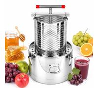 Stainless Steel Honey Press, 15L Manual Beeswax Press and Extractor