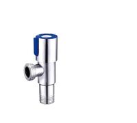 Stainless Steel Hot And Cold Angle Valve, Large Flow Triangle Water Stop Switch 3/4"(E)